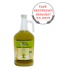Naturel Sızma Zeytinyağı Soğuk Sıkım Erken Hasat Filtresiz Cam Yağdanlık 3 lt