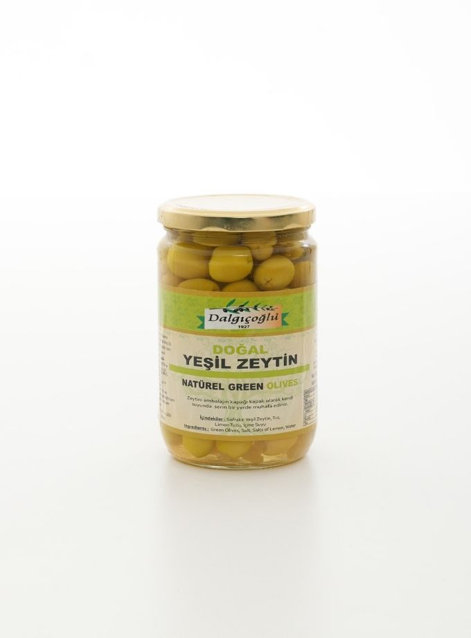 Limonlu Zeytin Limon Dolgulu Ayvalık Yeşil Zeytin 660 cc Cam Kavanoz
