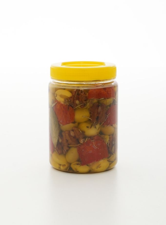 Cevizli Zeytin Salatası Kuru Domatesli Ayvalık Yeşil Zeytin 1 kg