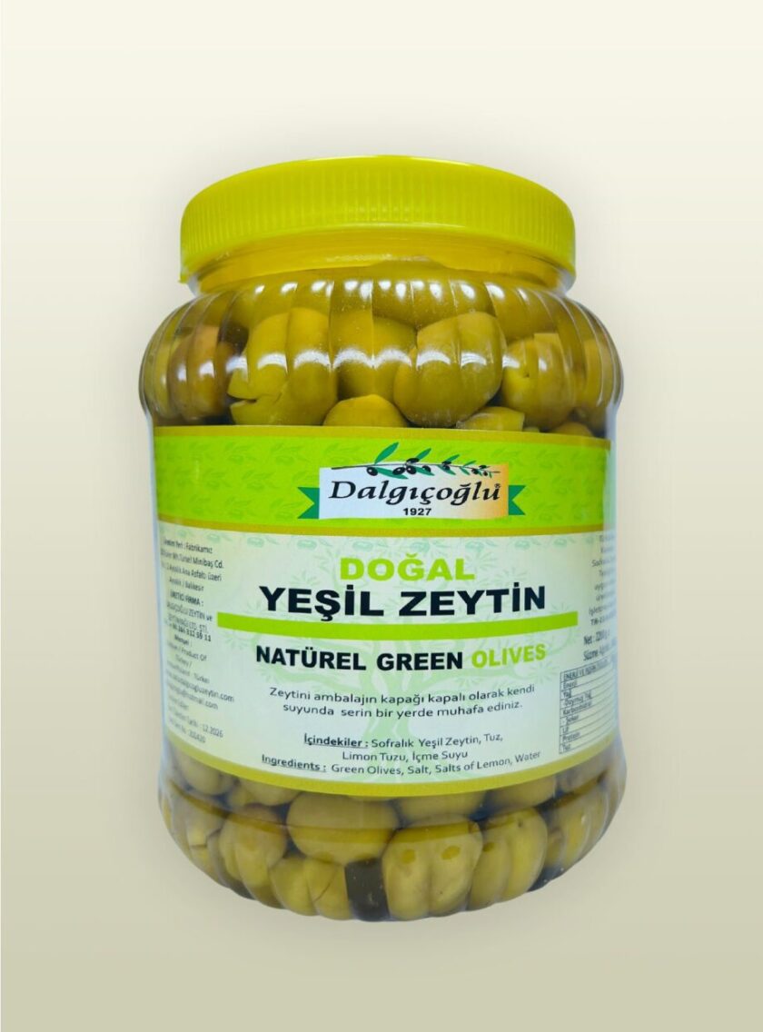 Kırma Zeytin İri Etli Ayvalık Yeşil Zeytin 2000 cc